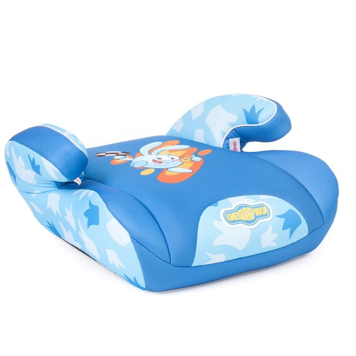 Детское кресло-бустер "Смешарики", группы 2/3 (15-36 кг/3-12 лет), полиэстер, поролон 3 см, цвет синий/голубой, SM/DK-500 Krosh