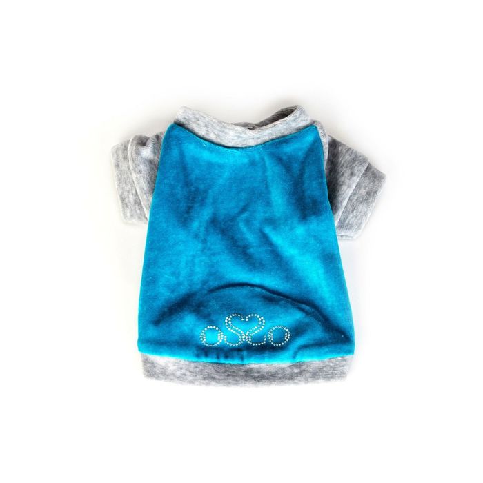 Толстовка из велюра OSSO, 35 (длина изделия 30-32 см, ОГ 43-45 см), микс цветов