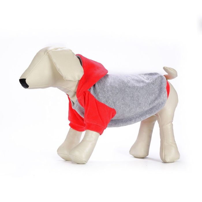 Толстовка из велюра с капюшоном OSSO, 22 (длина изделия 18-19 см, ОГ 32-34 см), микс