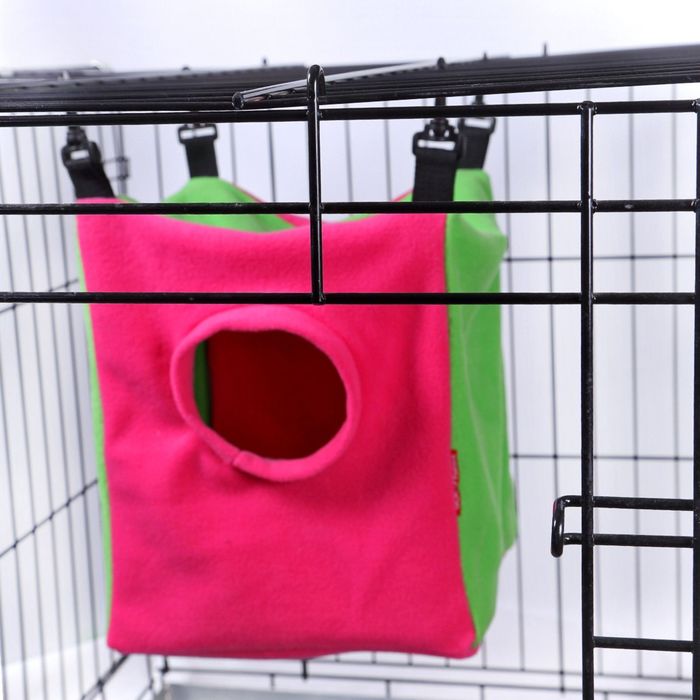 Домик для хорьков OSSO из флиса, 28 х 23 х 30 см, d 14 см, микс цветов