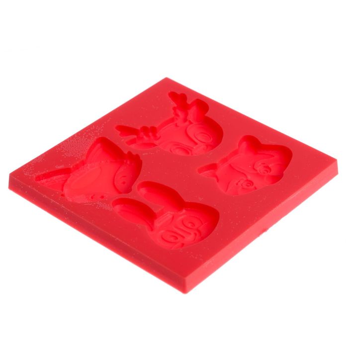 Молд для творчества "Забавные животные", 8 х 8 см