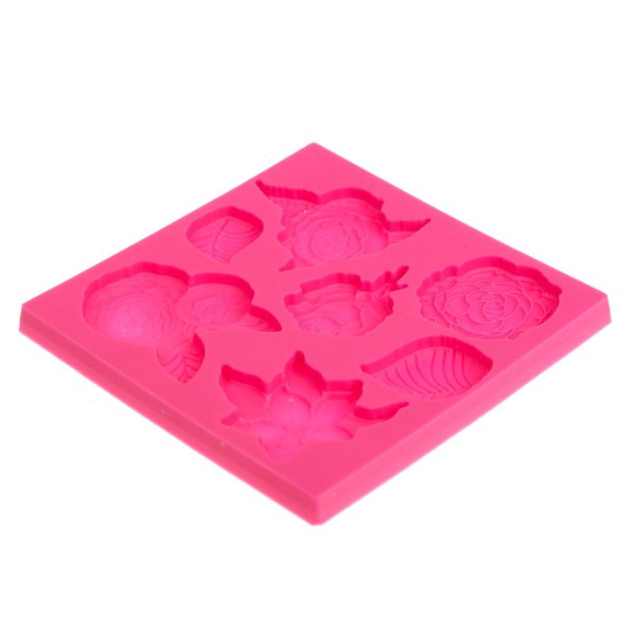 Молд для творчества "Цветы", 8 х 8 см