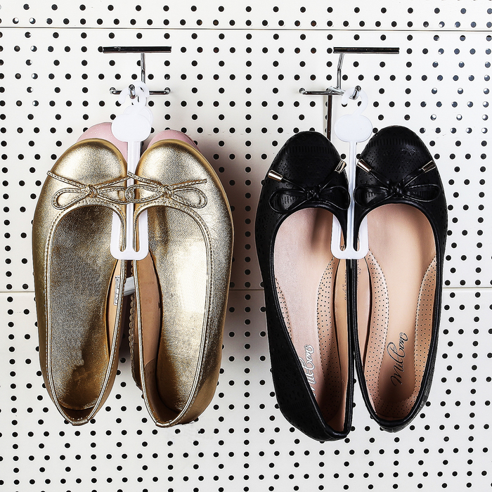 Вешалка для обуви L=21.3, (фасовка 10 шт), цвет прозрачный