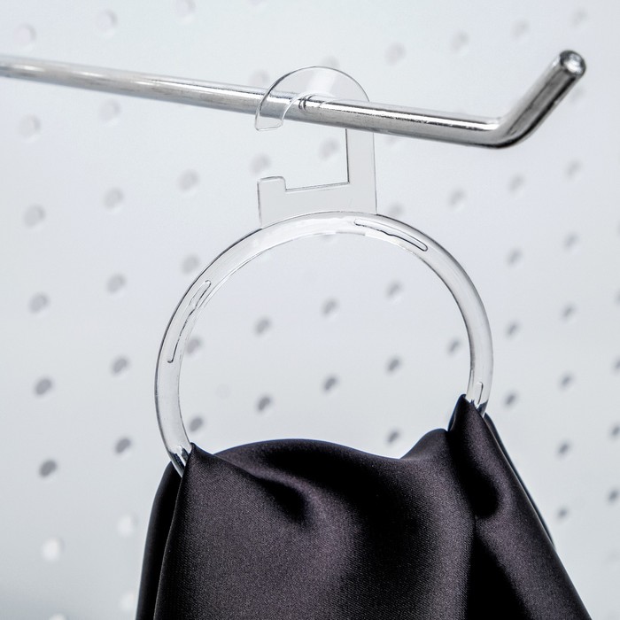 Вешалка для аксессуаров, круглая, d7, (фасовка 200 шт), цвет прозрачный