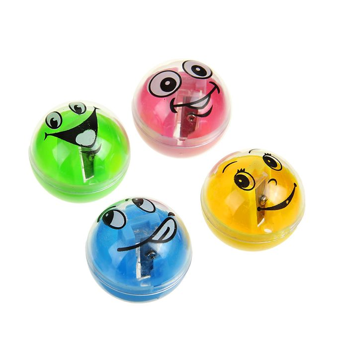 Точилка МИКС с контейнером Смайл