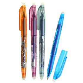 Ручка шариковая со стираемыми чернилами 0,5 мм, стержень синий, корпус МИКС (штрихкод на штуке)