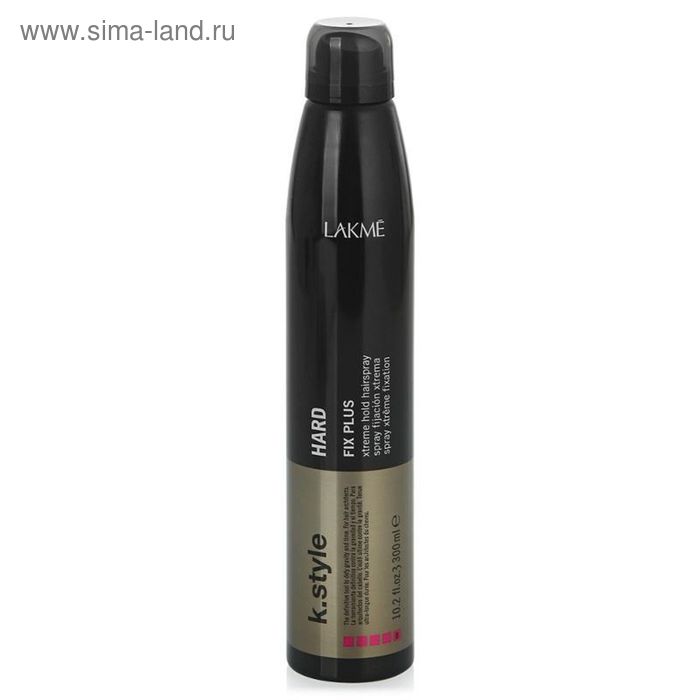 

Спрей для волос экстра сильной фиксации Lakme K.Style Fix Plus hard, 300 мл