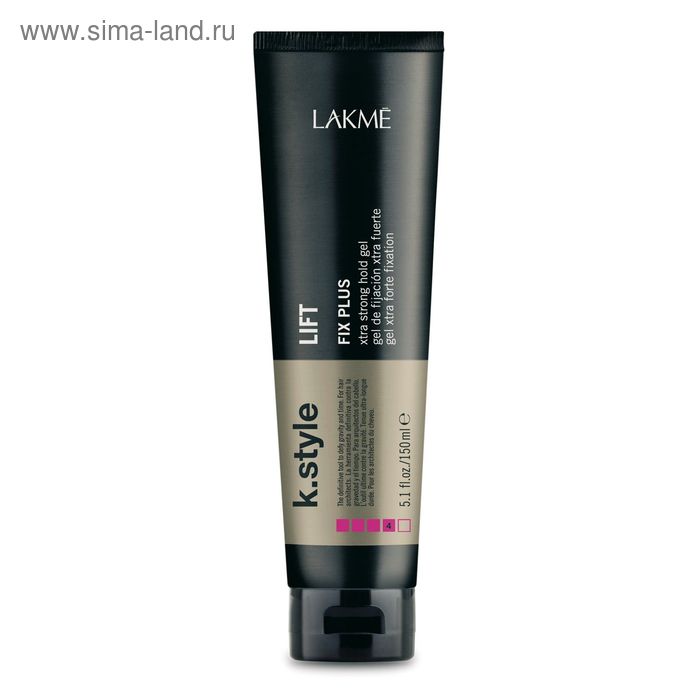 

Гель для укладки волос экстра сильной фиксации Lakme K.Style Fix Plus Lift, 150 мл