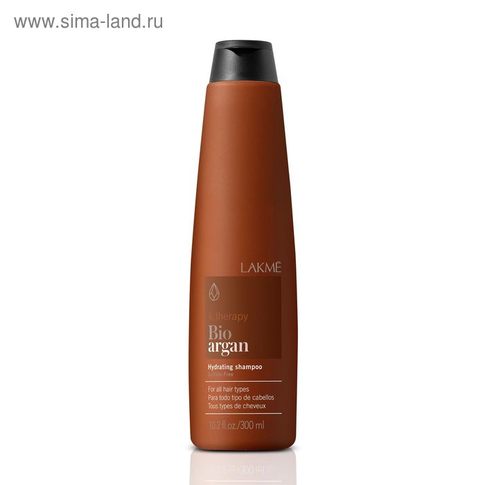 Увлажняющий шампунь Lakme K.Therapy Bio Argan hydrating, 300 мл увлажняющий шампунь для волос lakme argan oil 300 мл