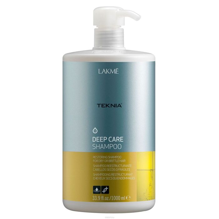 LAKME Teknia Deep Care Treatment Шампунь восстанавливающий для сухих или поврежденных волос, 1 л 2