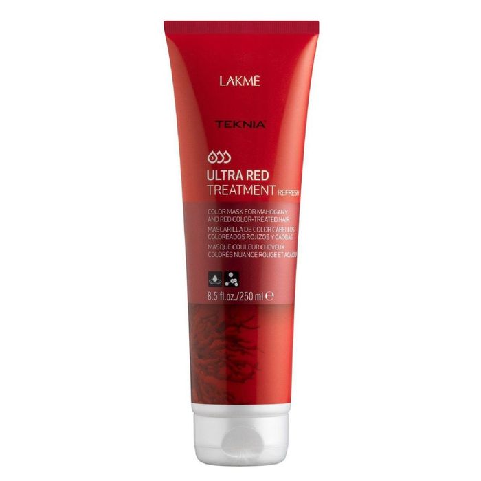 LAKME Teknia Ultra Red Treatment Маска для поддержания красных оттенков окрашенных волос, 250 мл 2