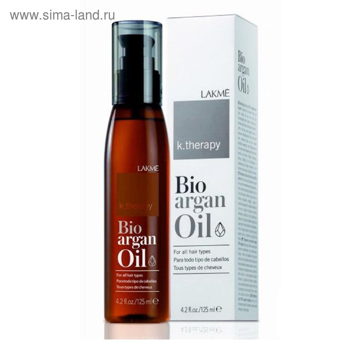 Аргановое масло для увлажнения и ухода за волосами Lakme K.Therapy Bio-argan Oil, 125 мл набор для ухода за волосами lakme набор bio argan для восстановления волос