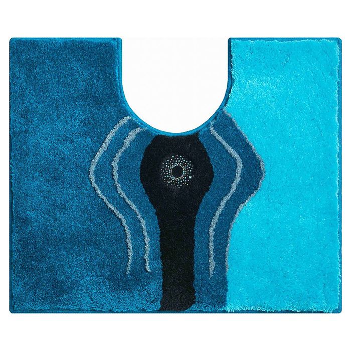 Коврик с вырезом 50x60 см, цвет бирюзовый