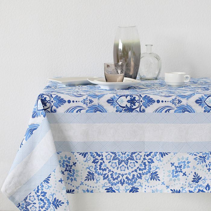 Скатерть "Доляна" Дамаск 220*144 см, 100% хлопок, рогожка, 164 г/м2