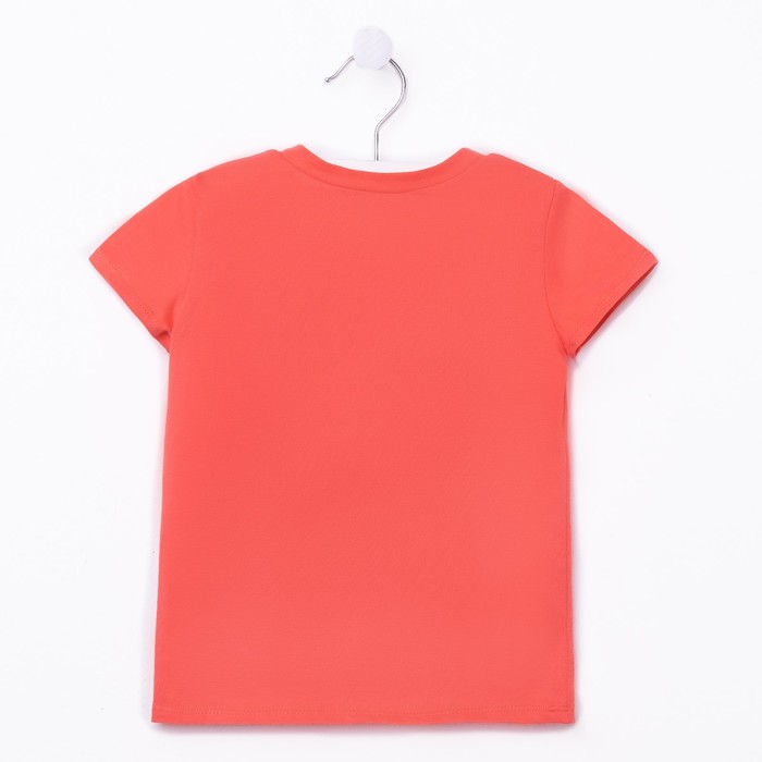 Футболка для девочки, рост 122 см, цвет розовый
