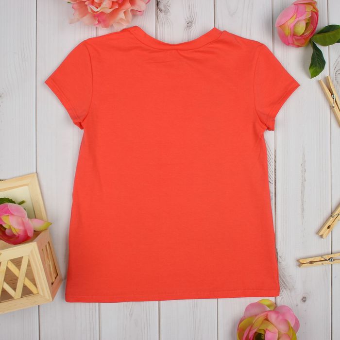 Футболка для девочки, рост 122 см, цвет розовый
