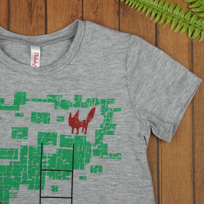 Футболка для мальчика, рост 104 см, цвет серый меланж