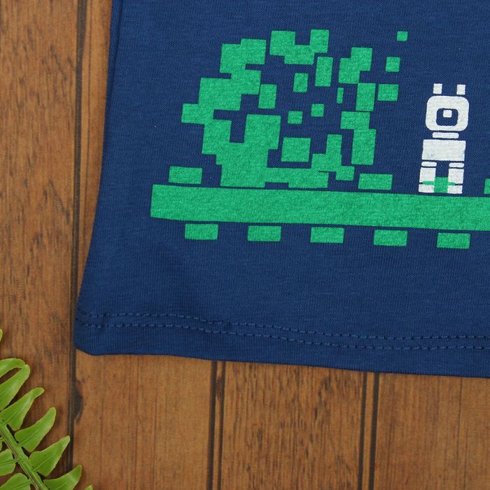 Футболка для мальчика, рост 110 см, цвет синий