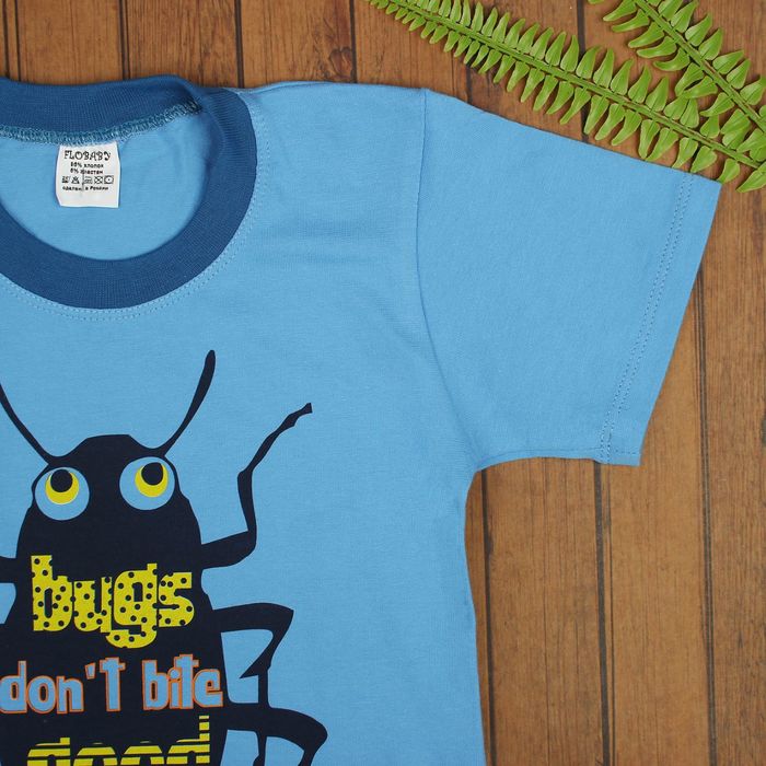 Футболка для мальчика, рост 98 см, цвет голубой