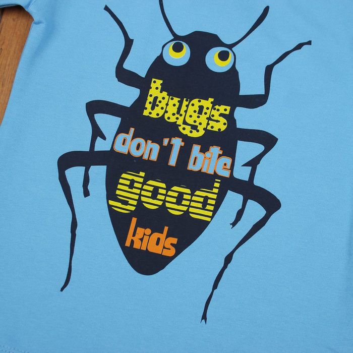 Футболка для мальчика, рост 98 см, цвет голубой