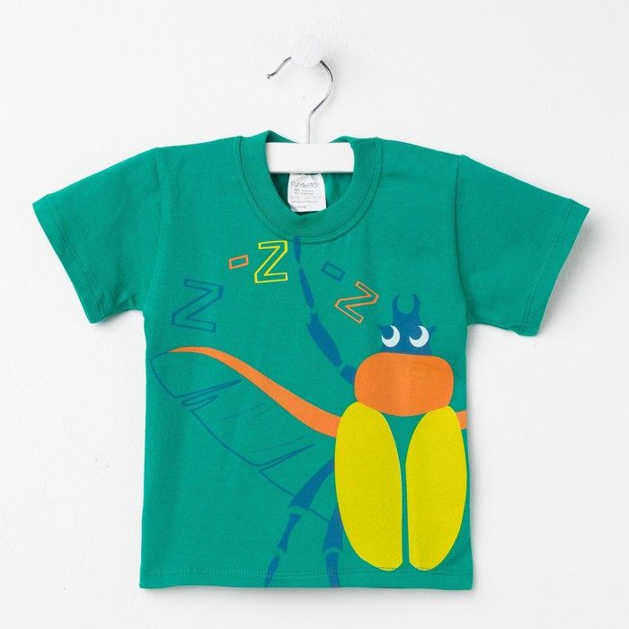 Футболка для мальчика, рост 92 см, цвет зелёный