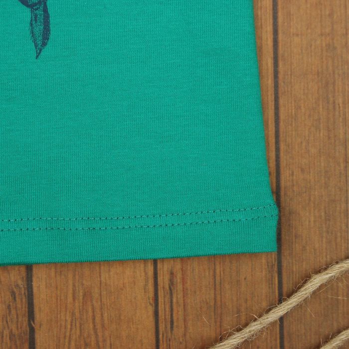 Футболка для мальчика, рост 116 см, цвет зелёный