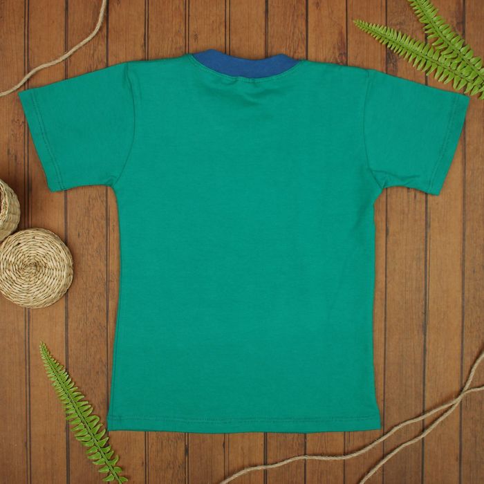 Футболка для мальчика, рост 116 см, цвет зелёный