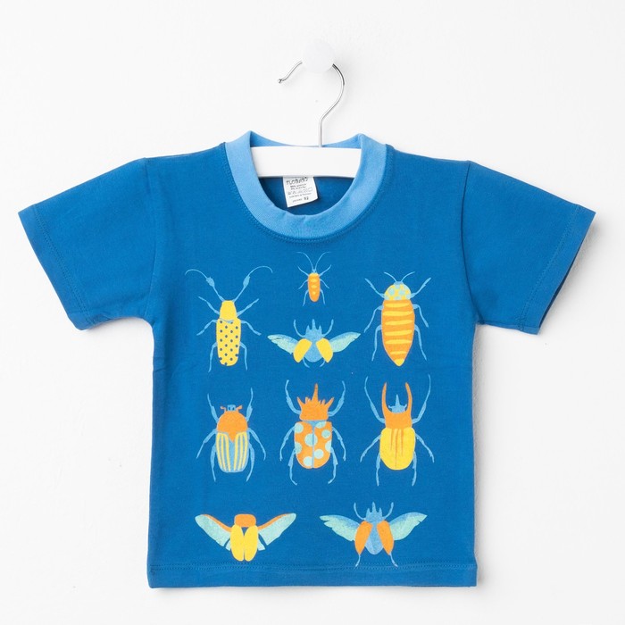 Футболка для мальчика, рост 92 см, цвет синий