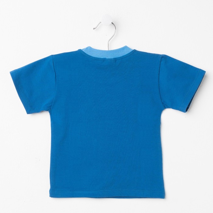 Футболка для мальчика, рост 92 см, цвет синий