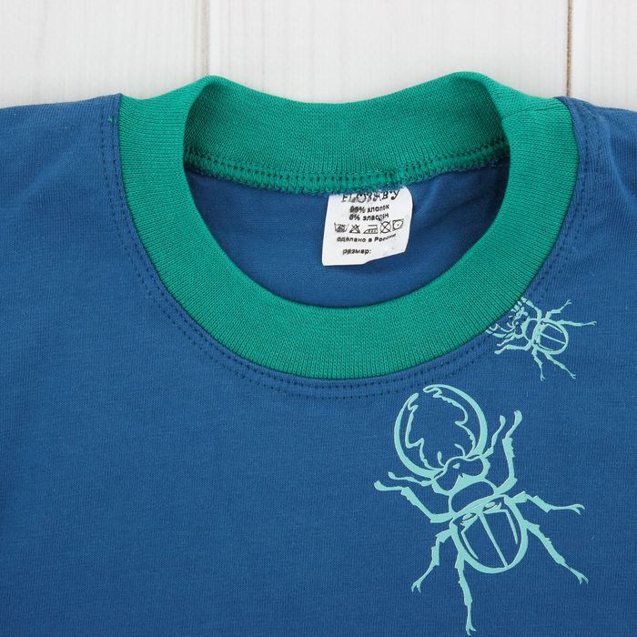 Футболка для мальчика, рост 92 см, цвет синий