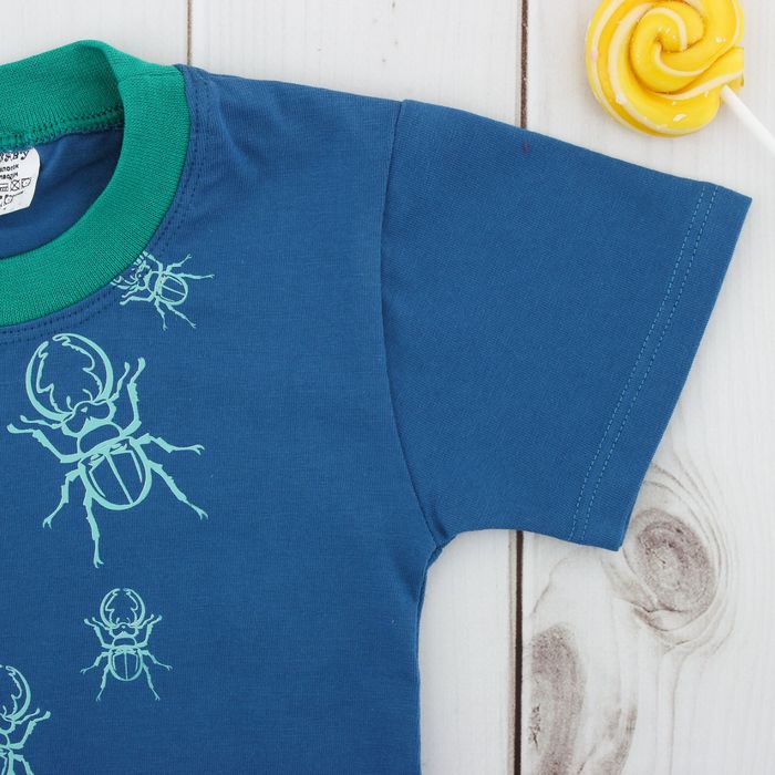 Футболка для мальчика, рост 92 см, цвет синий