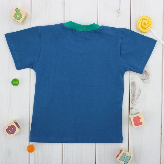 Футболка для мальчика, рост 92 см, цвет синий