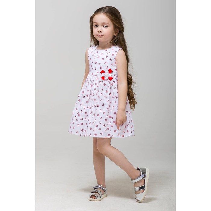 Платье нарядное для девочки, рост 110 см, цвет красный