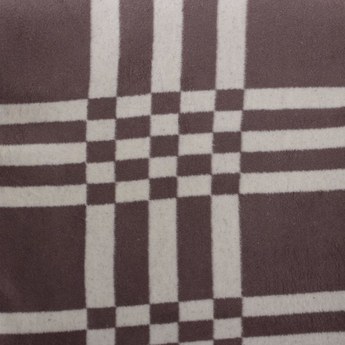 Плед Arya 130Х170 Checked цв. коричневый, 60% хлопок, 40% акрил, 500 г/м