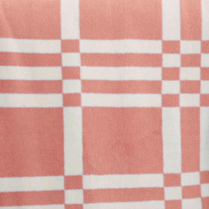 Плед Arya 130Х170 Checked цв.розовый, 60% хлопок, 40% акрил, 500 г/м