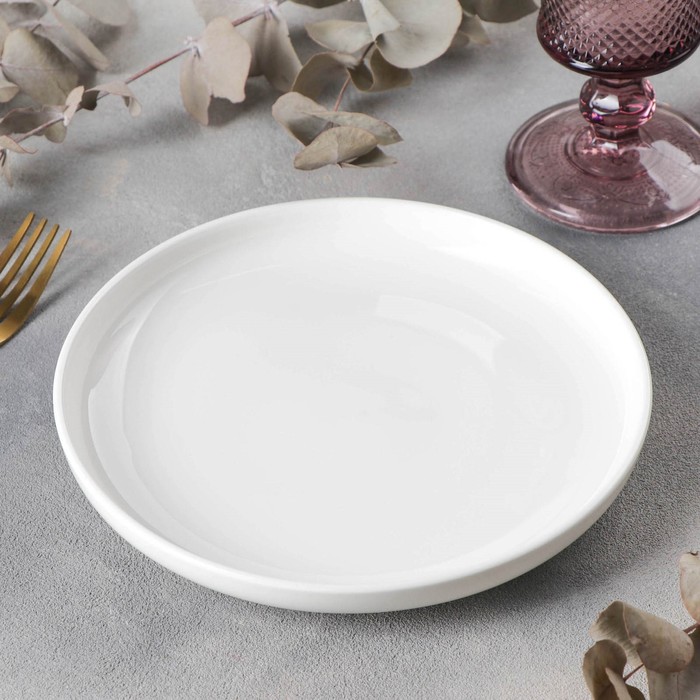 фото Тарелка фарфоровая wilmax, d=19 см, цвет белый wilmax england