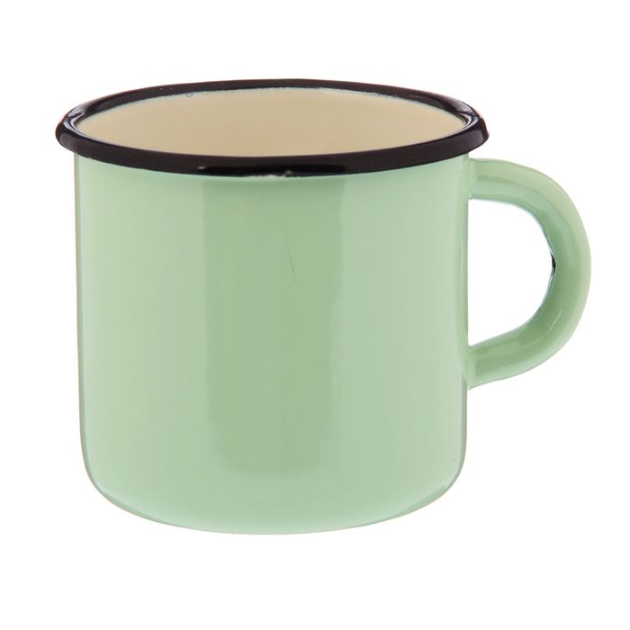 Кружка с плоским дном 400 мл "Мятная прохлада"