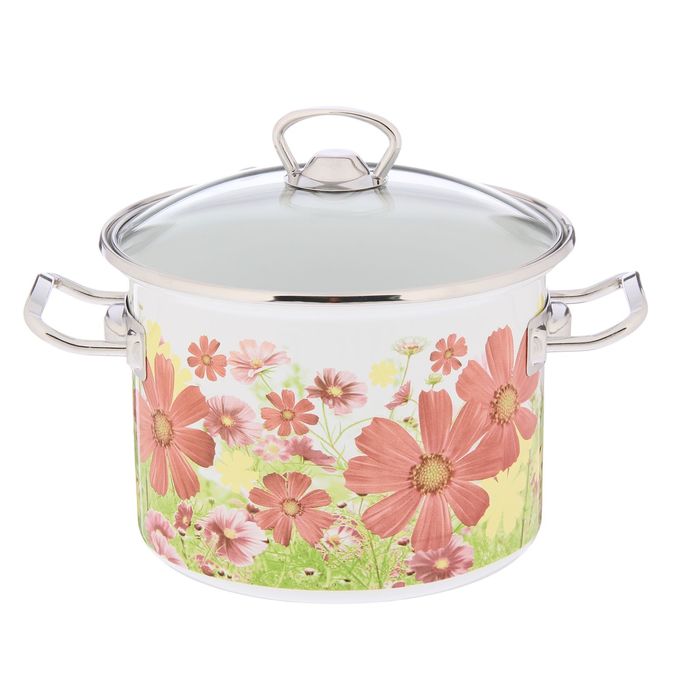 Кастрюля 3 л "Барыня", со стеклянной крышкой