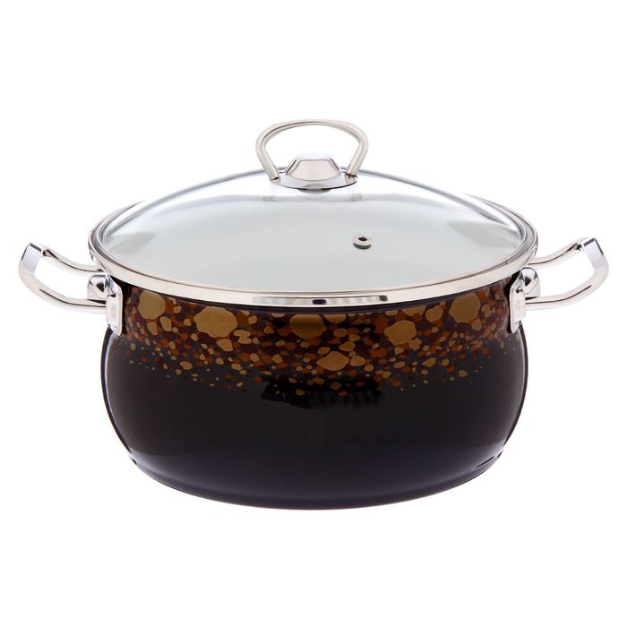 Кастрюля со стеклянной крышкой 3,5 л "Клеопатра"