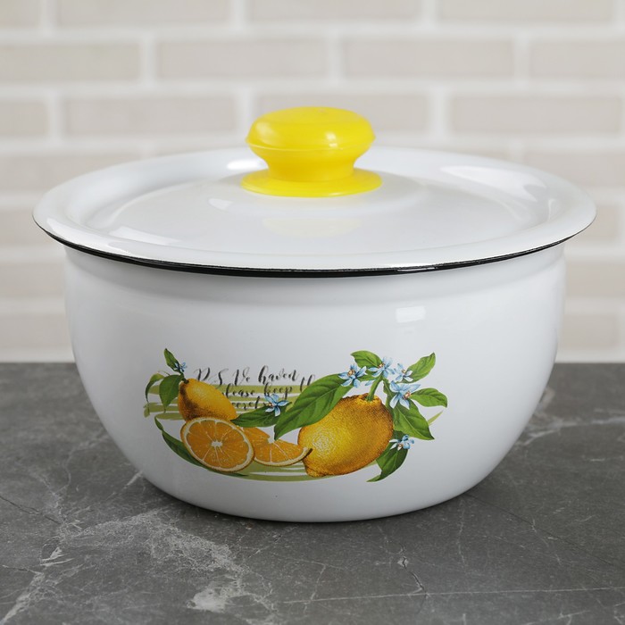 Салатник с крышкой 1,5 л "Лимон"