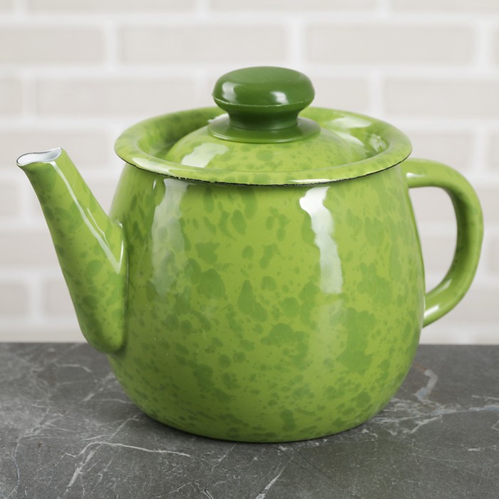 Чайник 1 л "Киви", эмалированная крышка, фиксированная ручка