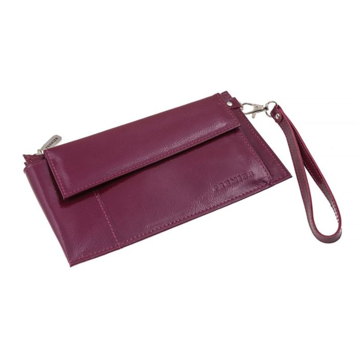Портмоне женское, отдел для купюр, для монет, для кредитных карт, внешний карман, цвет фиолетовый