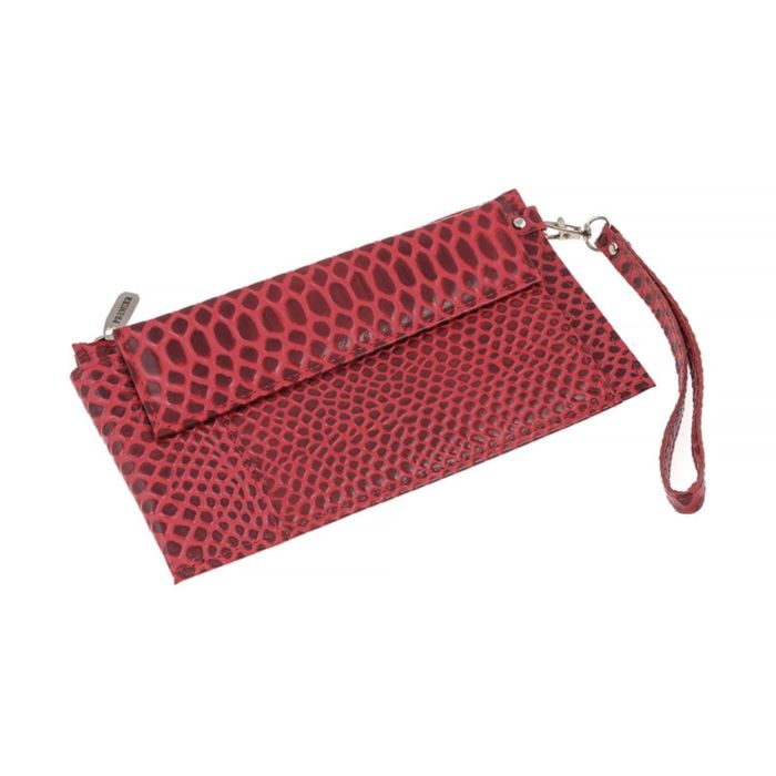 Портмоне женское, отдел для купюр, для монет, для кредитных карт, внешний карман, цвет красный