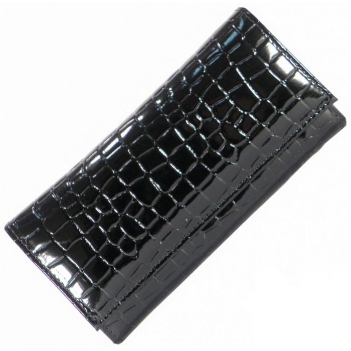 Портмоне женское, отдел для купюр, для монет, для кредитных карт, цвет чёрный