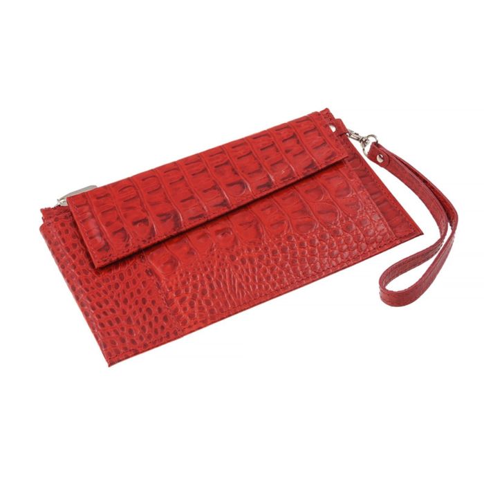 Портмоне женское, отдел для купюр, для монет, для кредитных карт, внешний карман, цвет красный