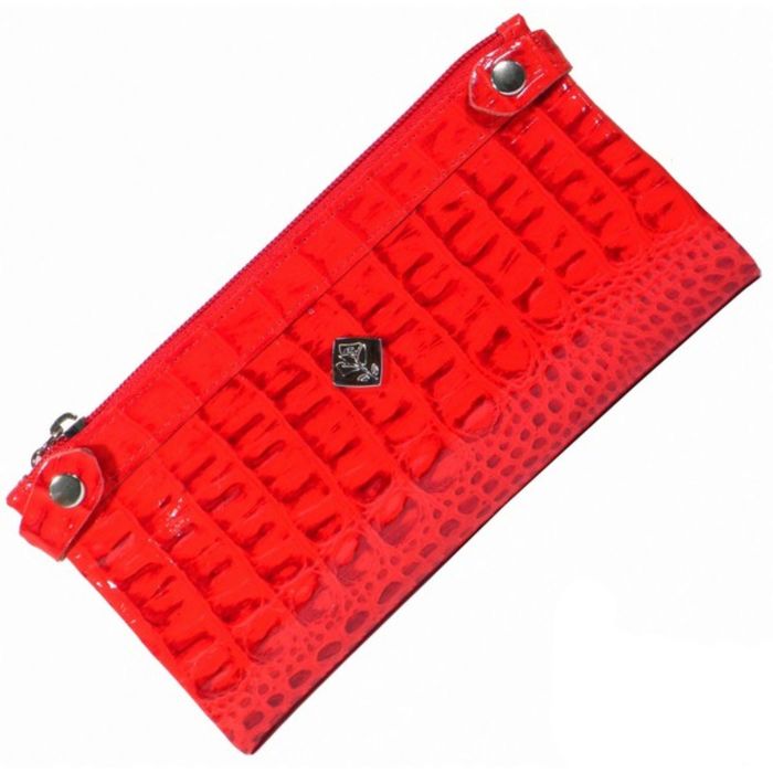 Кошелёк женский, 2 отдела для купюр, для монет, для кредитных карт, цвет красный