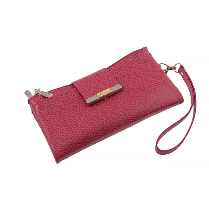 Кошелёк женский, 2 отдела для купюр, для монет, для кредитных карт, цвет розовый