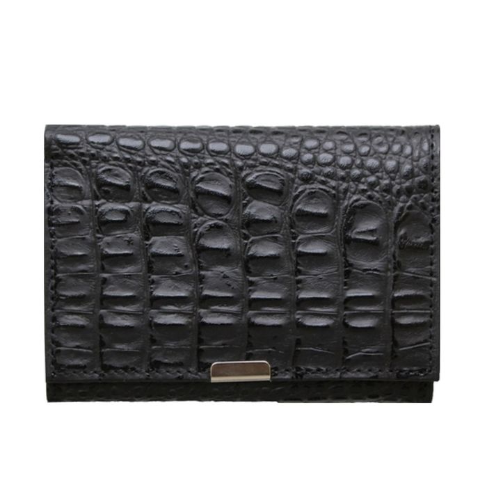 Портмоне женское на кнопке, отдел для купюр, для монет, для кредитных карт, цвет чёрный