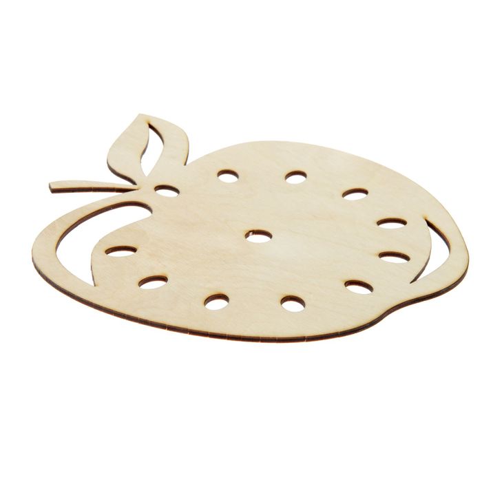 Основа для часов из фанеры "Яблочко"d=25см, толщина 0,4см (ЗДЧ-006)