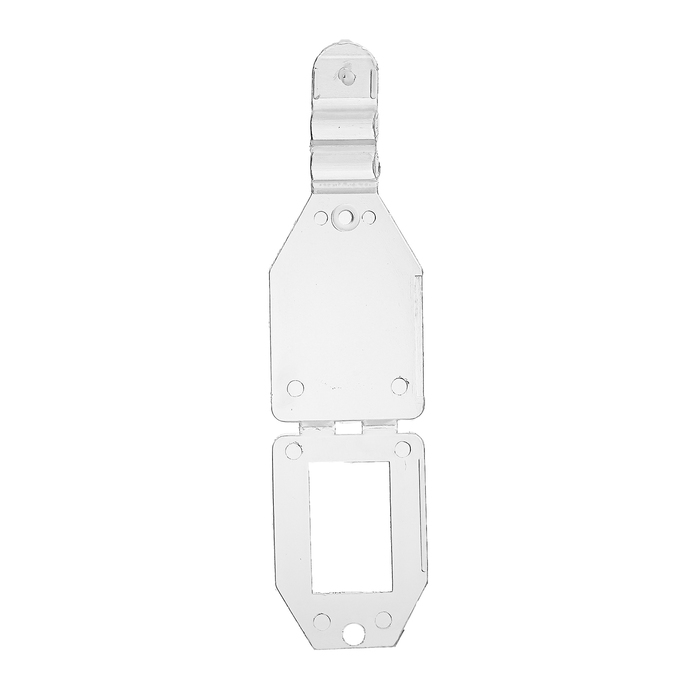 Ценникодержатель на крючок откидной 2,7*3,0, цвет прозрачный